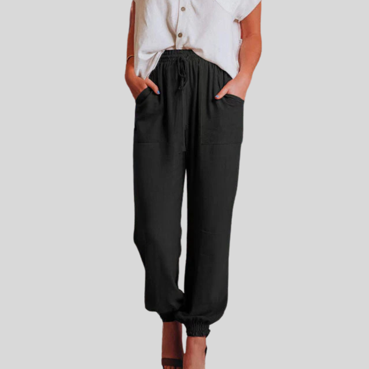 Kaeli – Elegant Pants with Drawstring