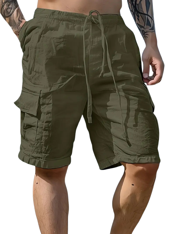 Breathable Shorts with Elastic Waistband