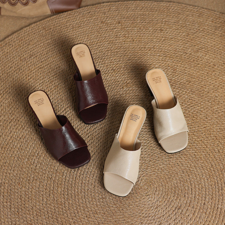 Avena | Leather Mules
