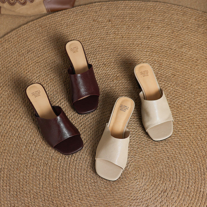 Avena | Leather Mules