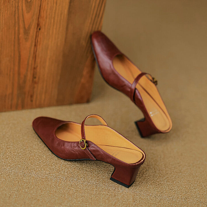 Vian | Leather Mules