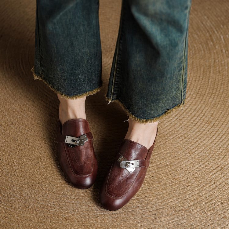 Carla | Leather Mules