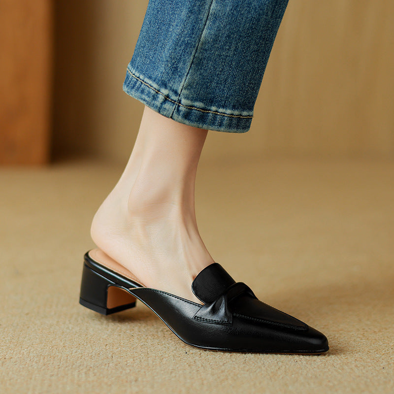 Erlen | Leather Mules