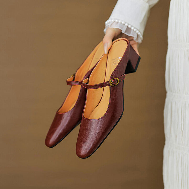 Vian | Leather Mules