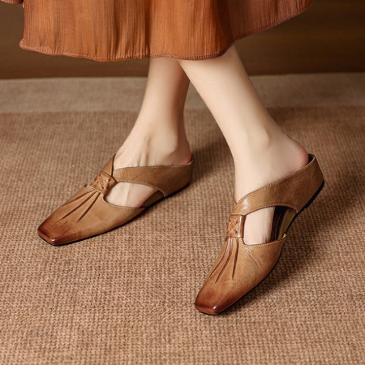 Olene | Leather Mules