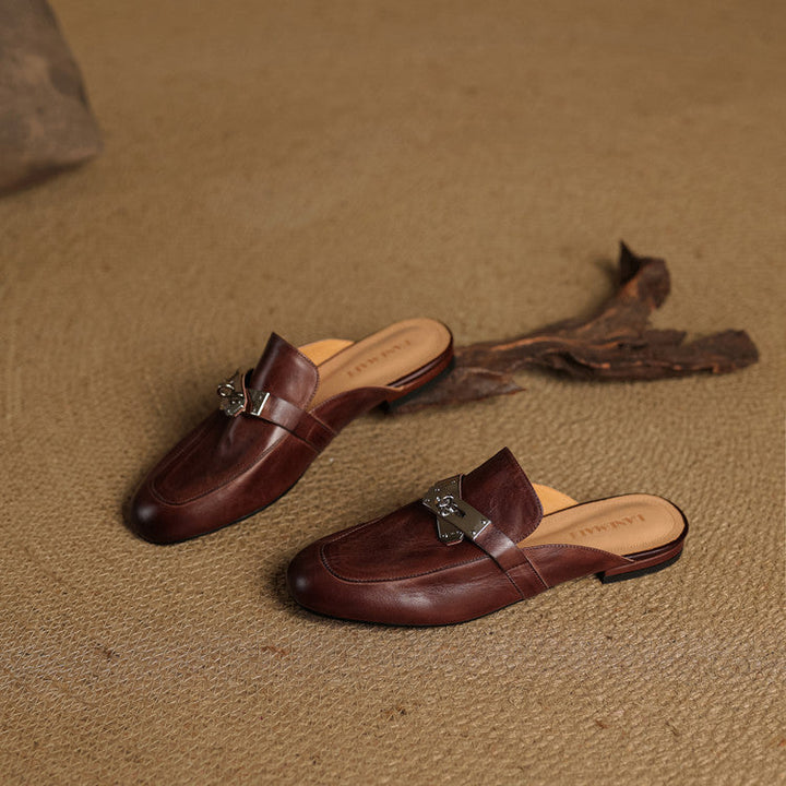 Carla | Leather Mules