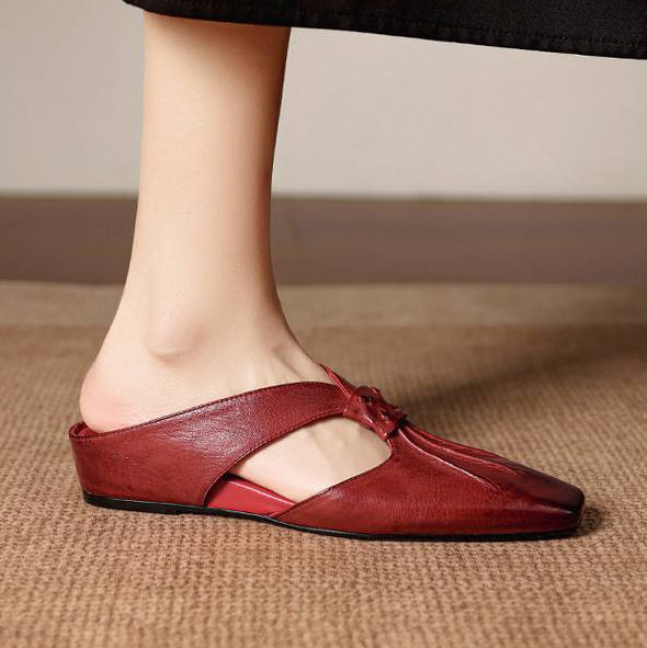 Olene | Leather Mules