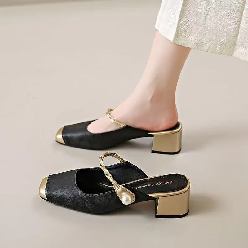 Melina | Leather Mules