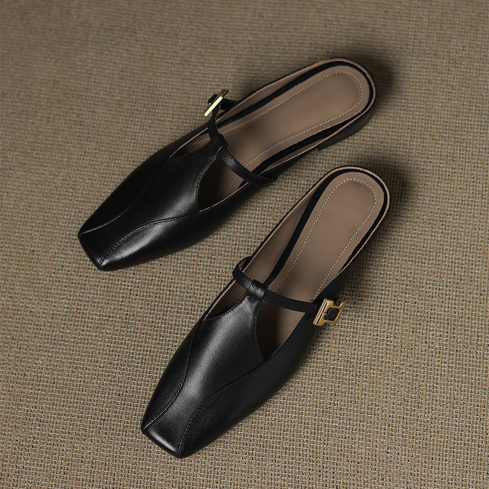 Keva | Leather Mules