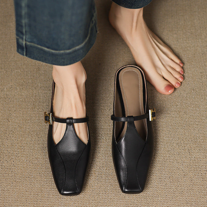 Keva | Leather Mules