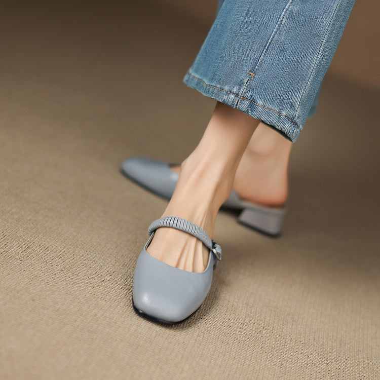 Novie | Leather Mules