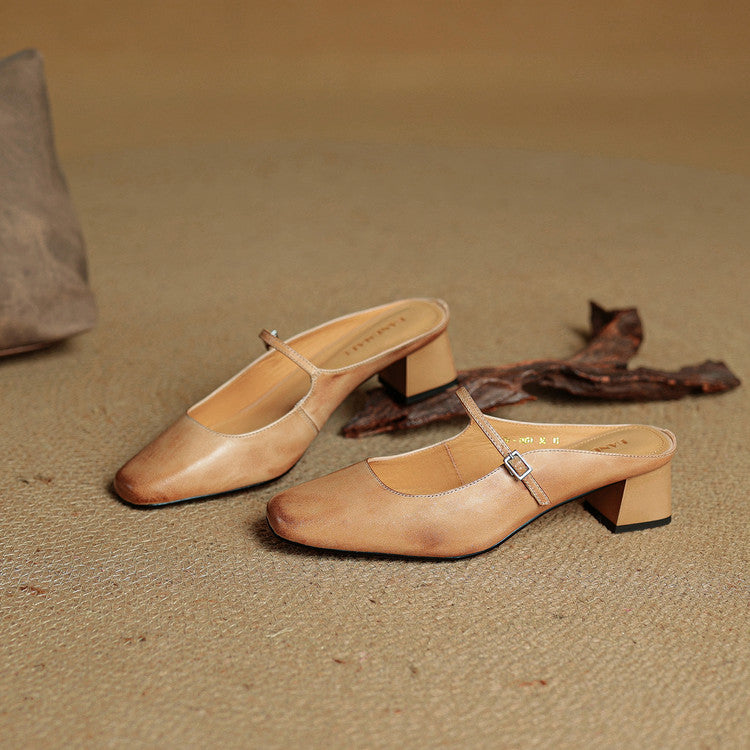 Esmer | Leather Mules
