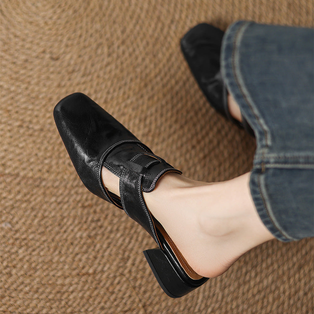 Ivora | Leather Mules