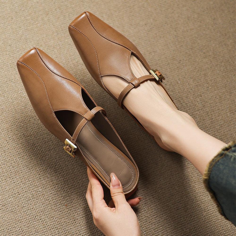 Keva | Leather Mules