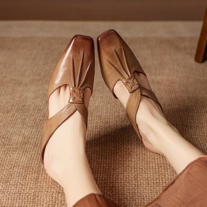 Olene | Leather Mules