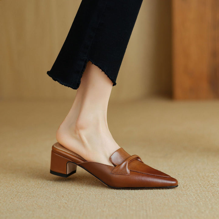 Erlen | Leather Mules