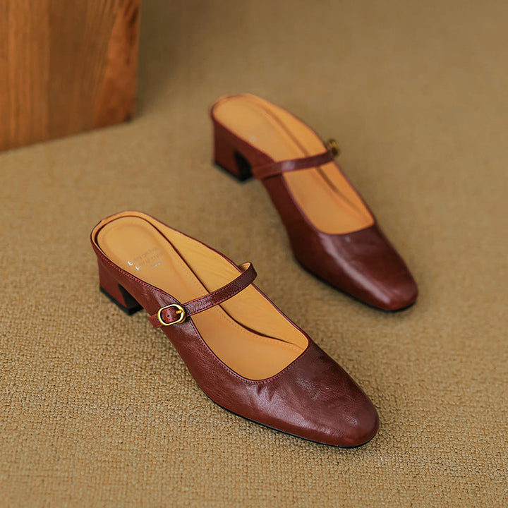 Vian | Leather Mules