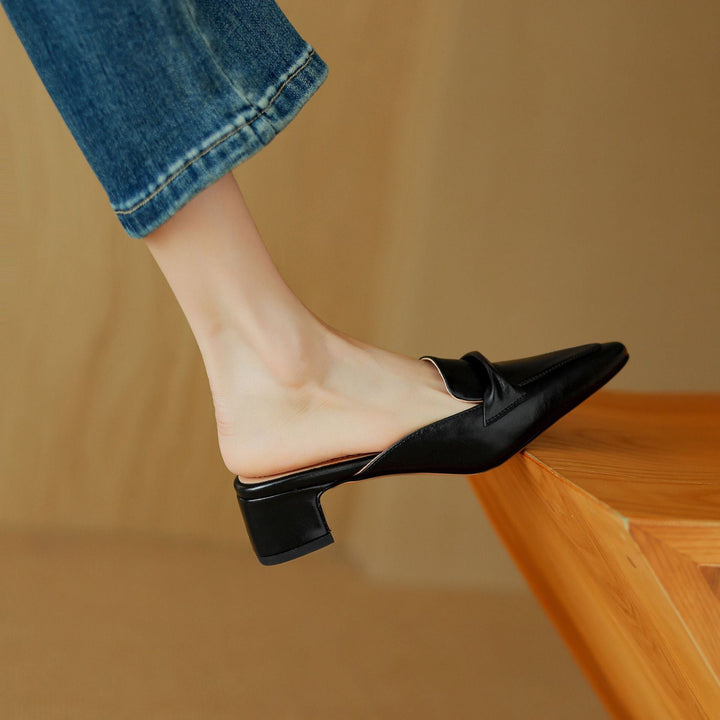 Erlen | Leather Mules