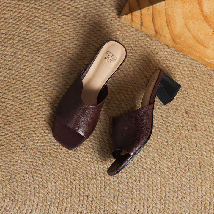 Avena | Leather Mules