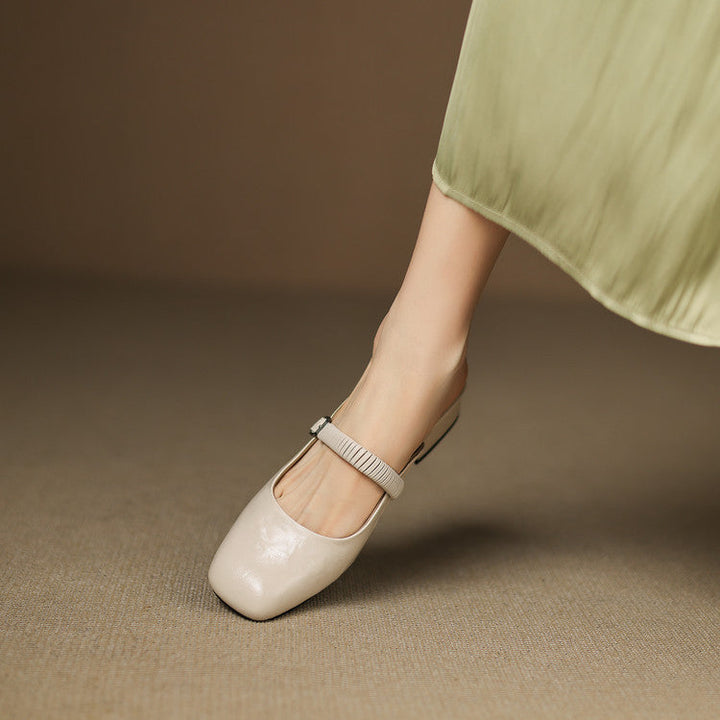 Novie | Leather Mules
