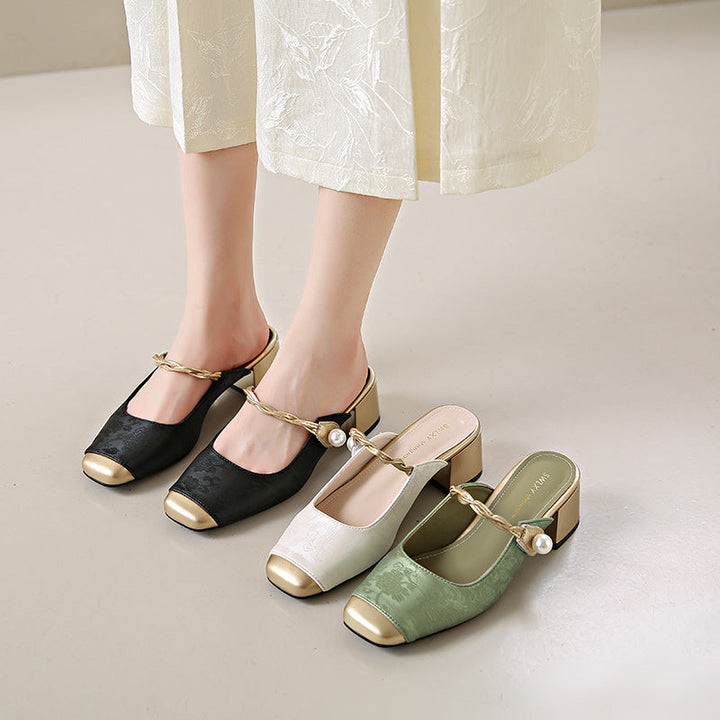 Melina | Leather Mules
