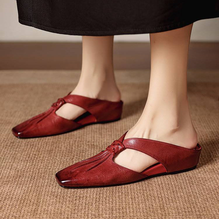 Olene | Leather Mules