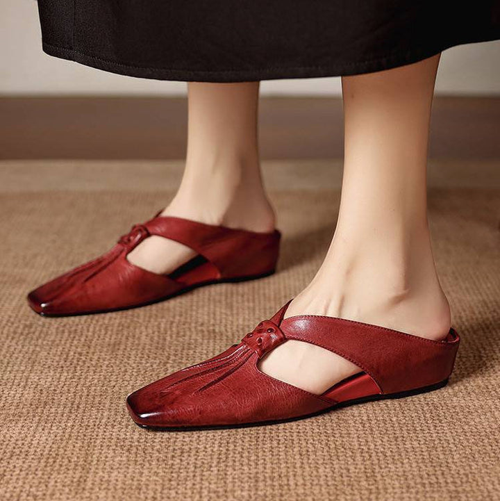 Olene | Leather Mules