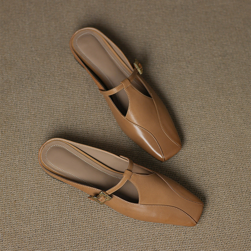 Keva | Leather Mules