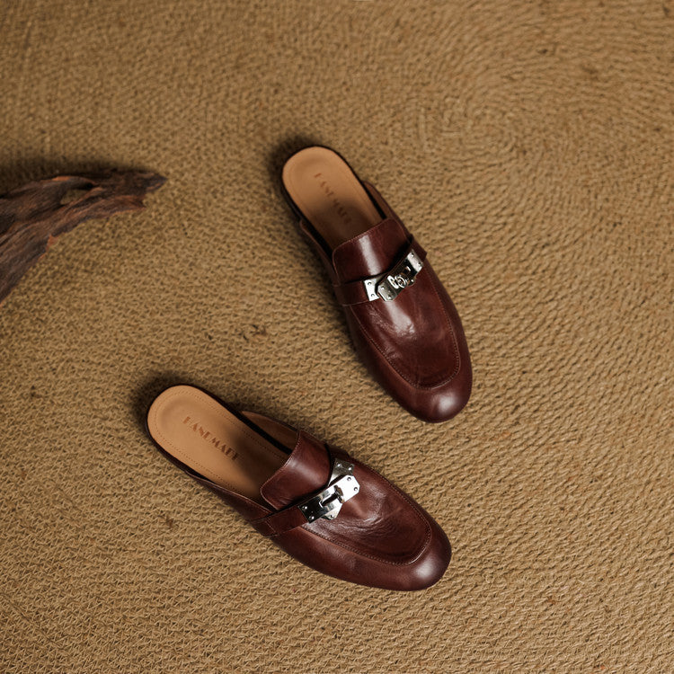 Carla | Leather Mules