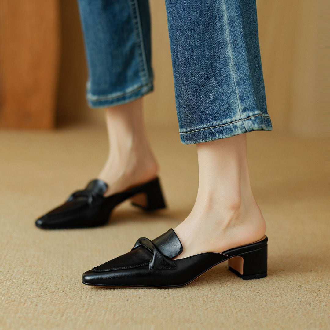 Erlen | Leather Mules