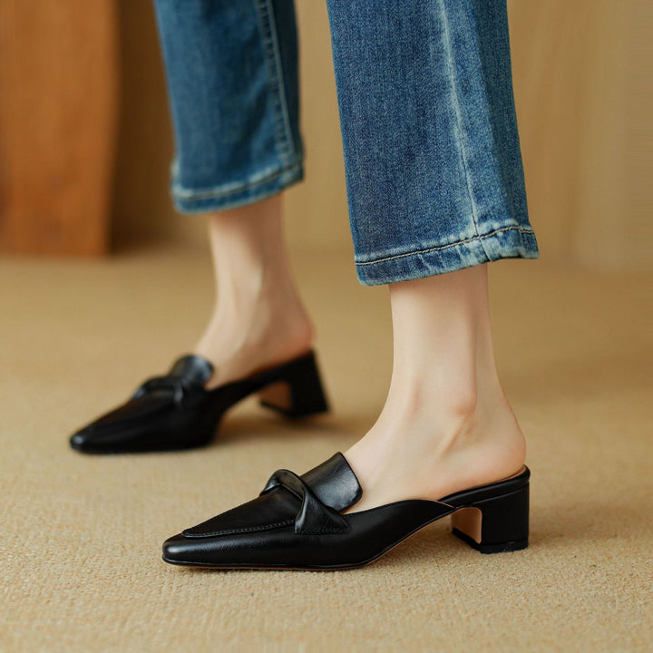 Erlen | Leather Mules