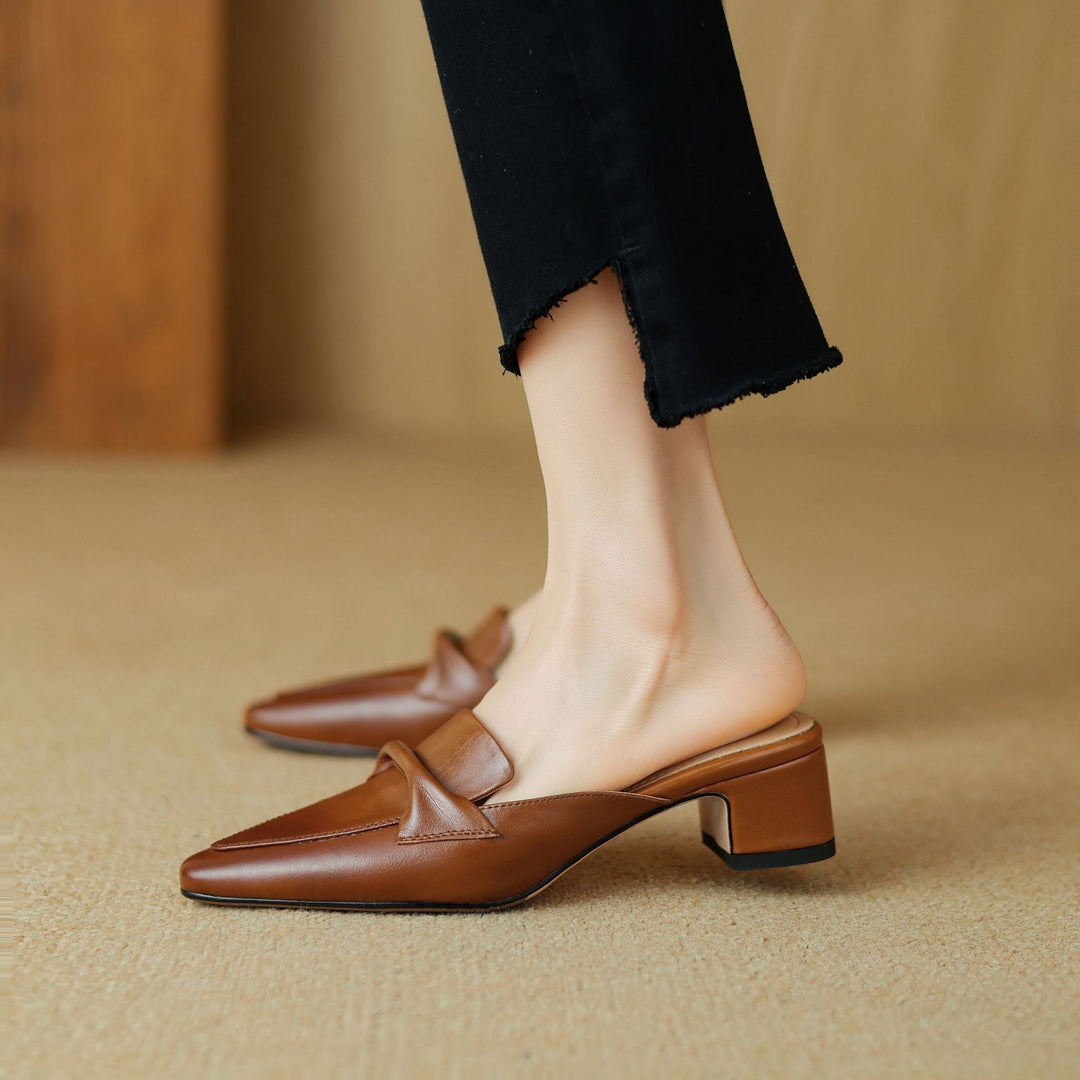 Erlen | Leather Mules