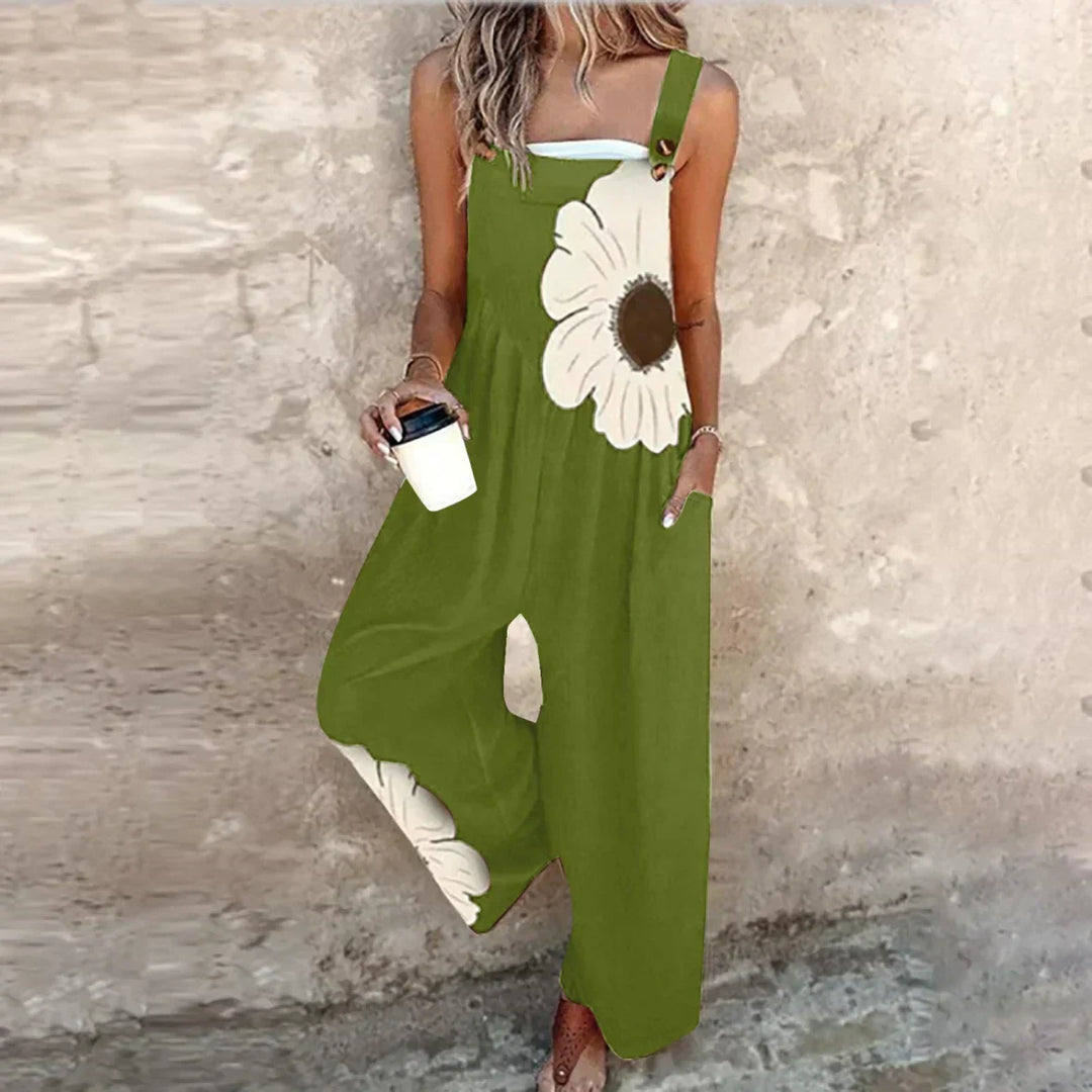 VERLAINE | Comfortable Printed Overalls