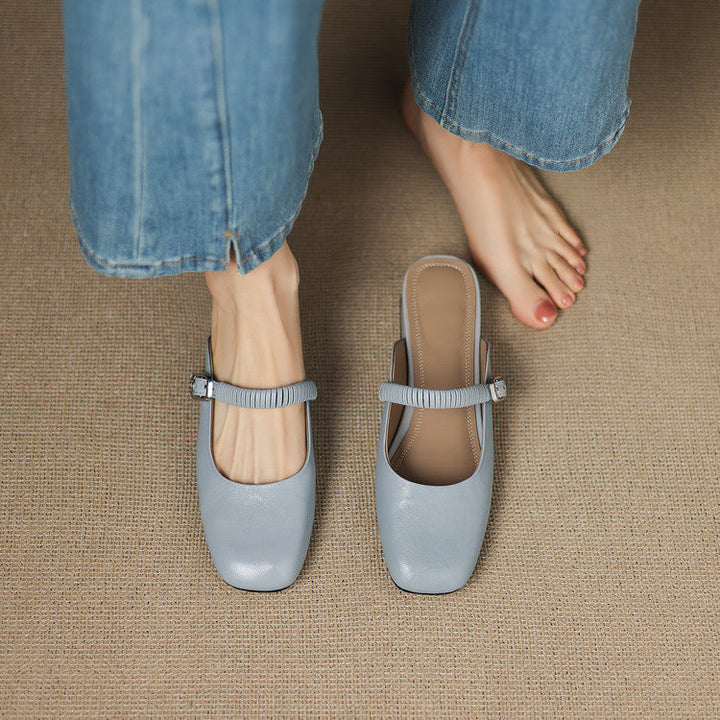 Novie | Leather Mules