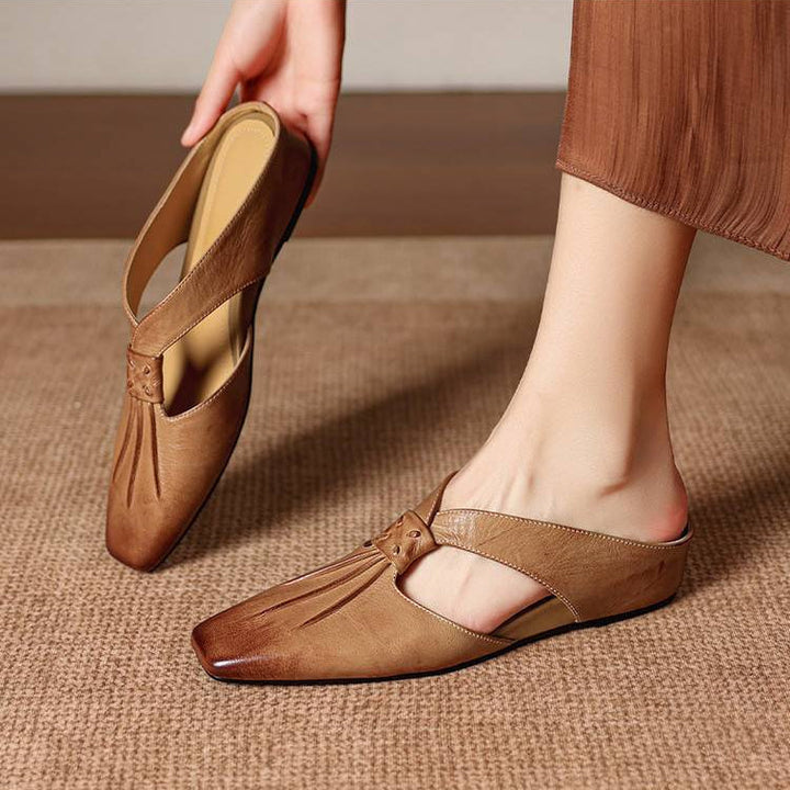 Olene | Leather Mules