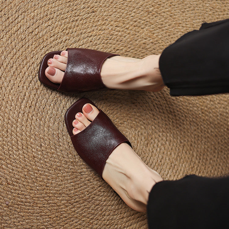 Avena | Leather Mules
