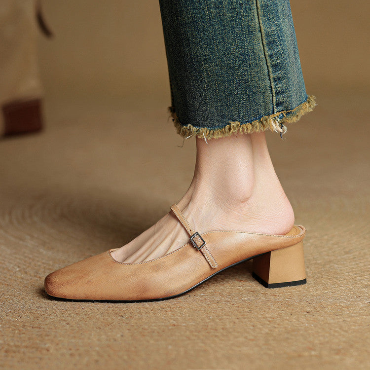 Esmer | Leather Mules