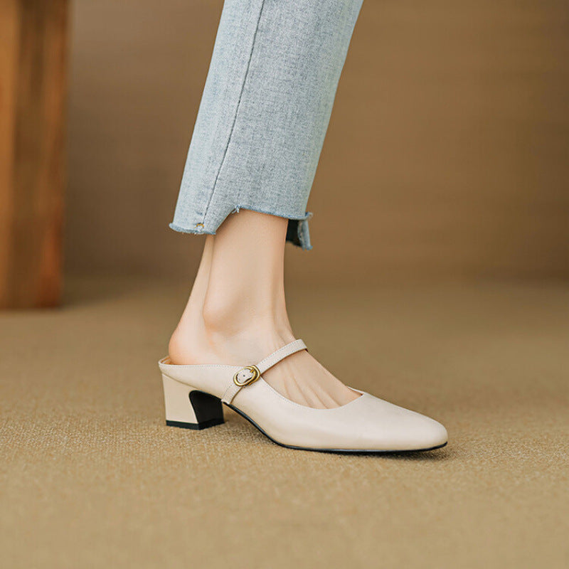 Vian | Leather Mules
