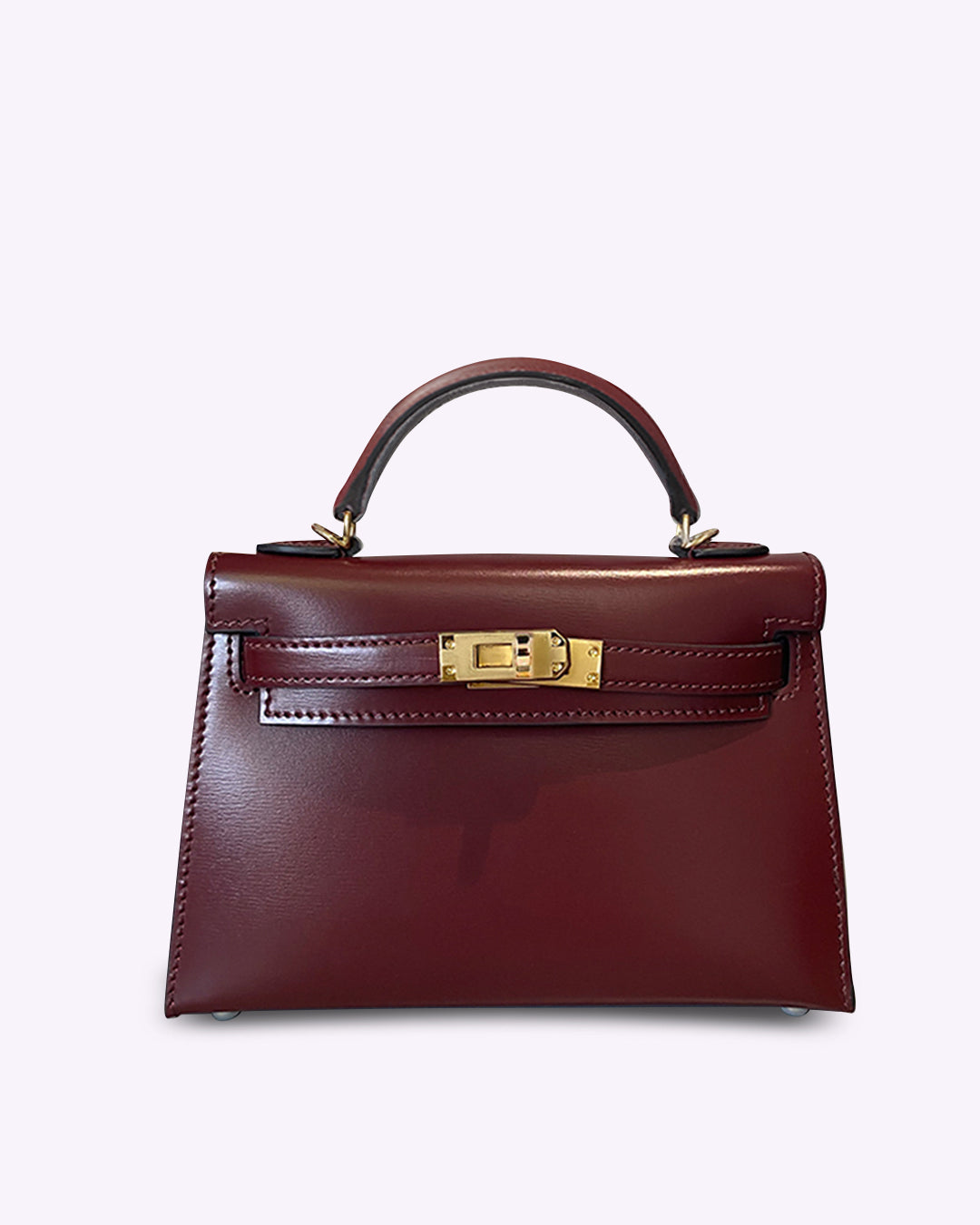 Elegant Burgundy Leather™ - Mini Bag