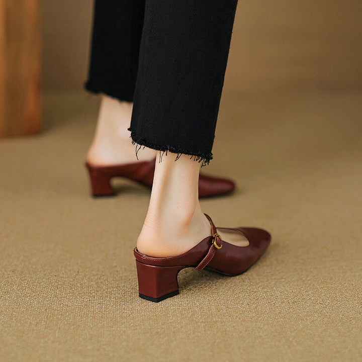 Vian | Leather Mules