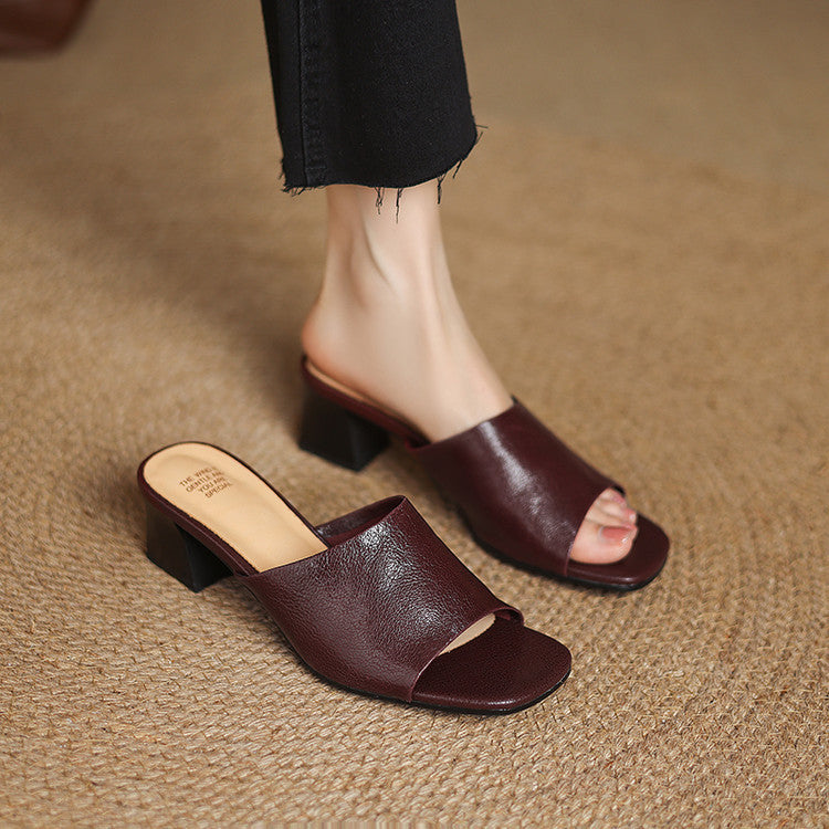 Avena | Leather Mules