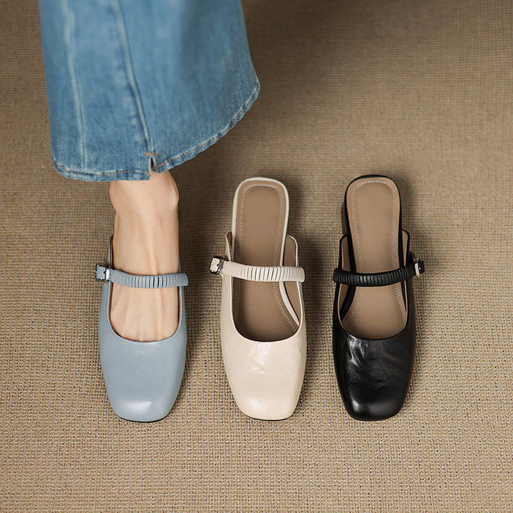 Novie | Leather Mules
