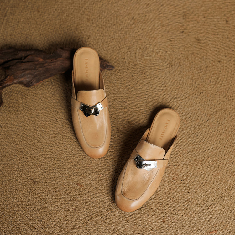 Carla | Leather Mules