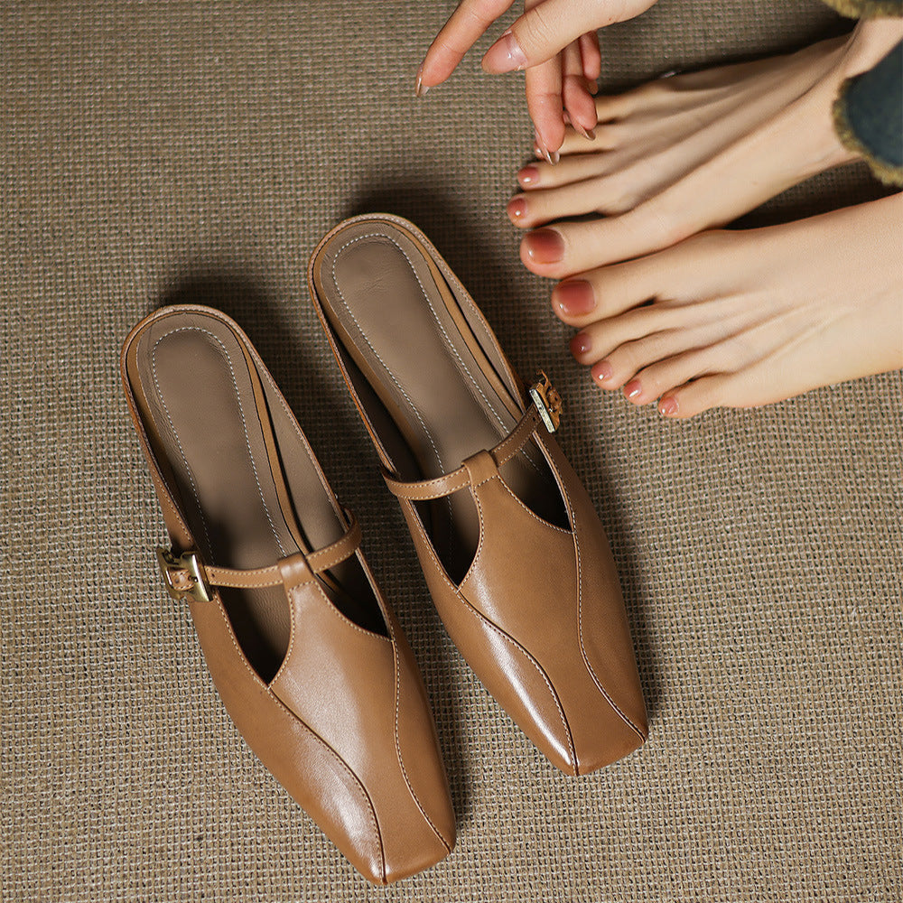 Keva | Leather Mules