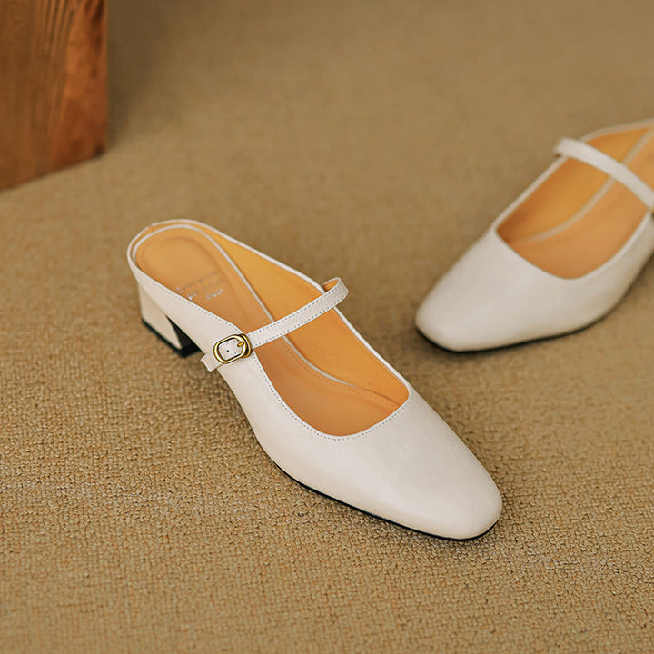 Vian | Leather Mules