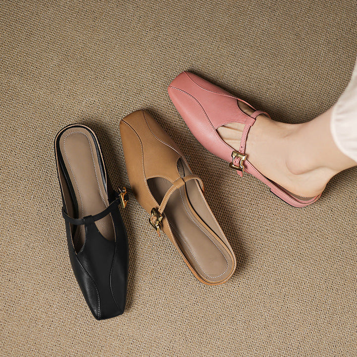 Keva | Leather Mules