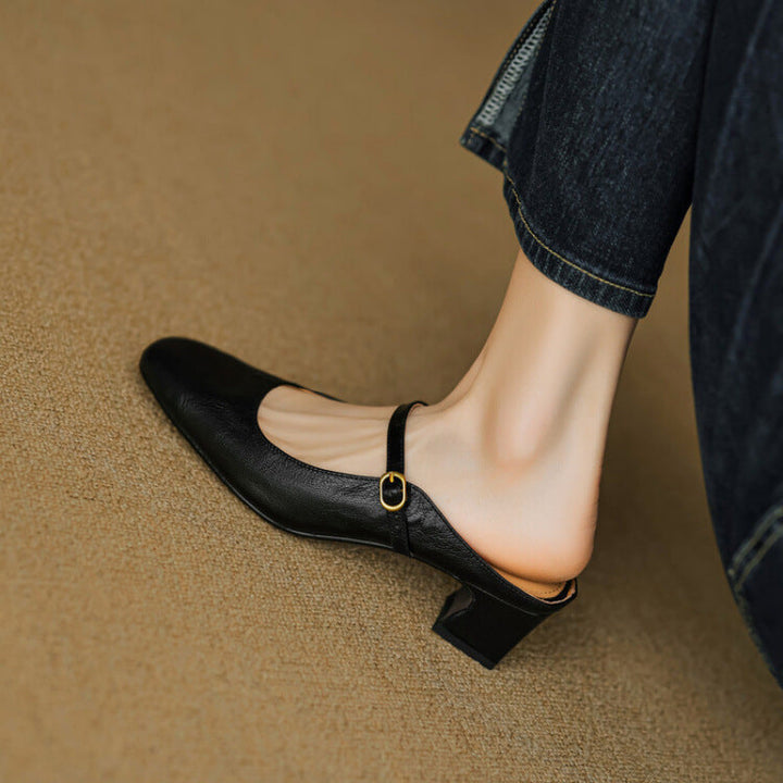 Vian | Leather Mules