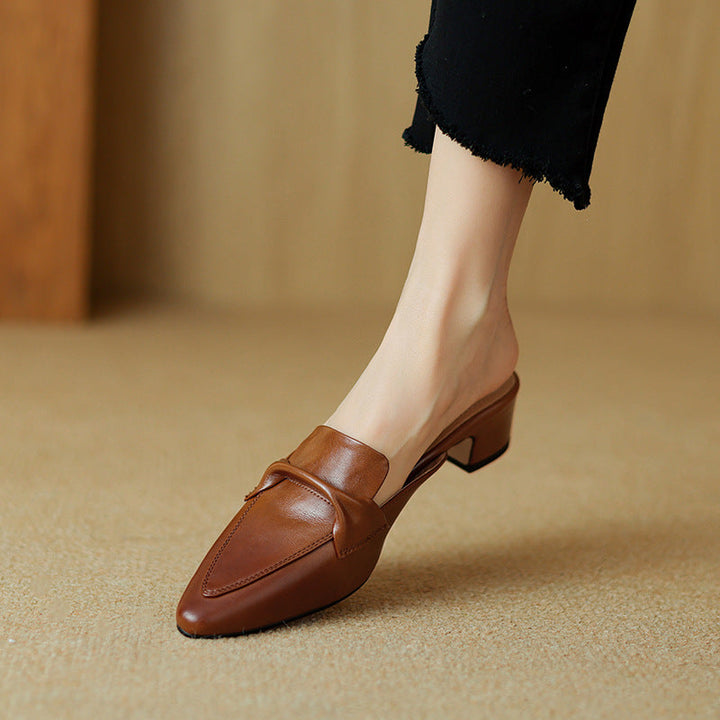 Erlen | Leather Mules