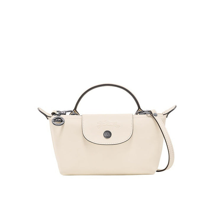 Mini Leather Bag Longchamp - White