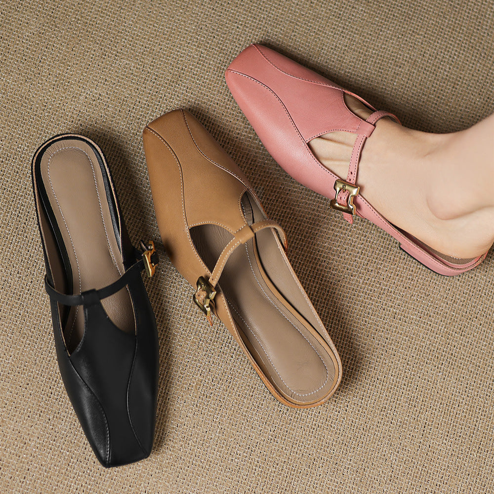 Keva | Leather Mules